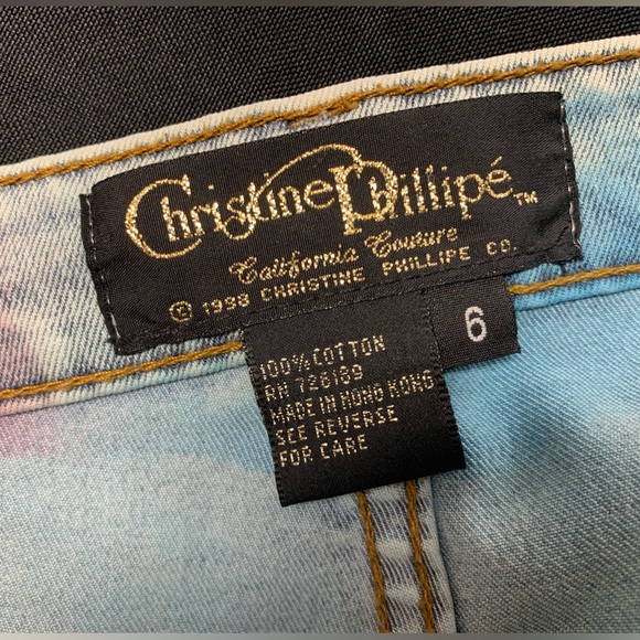 Christine Phillipe jeans with bead & sequins work Size 6 see pic for stains - Picture 4 of 11